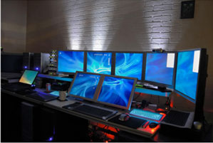 5 monitor stand, 7 lcd monitors