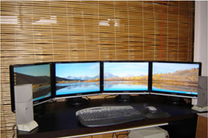 a nice 4 monitor array